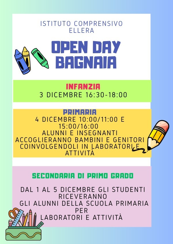 Open Day plesso Bagnaia